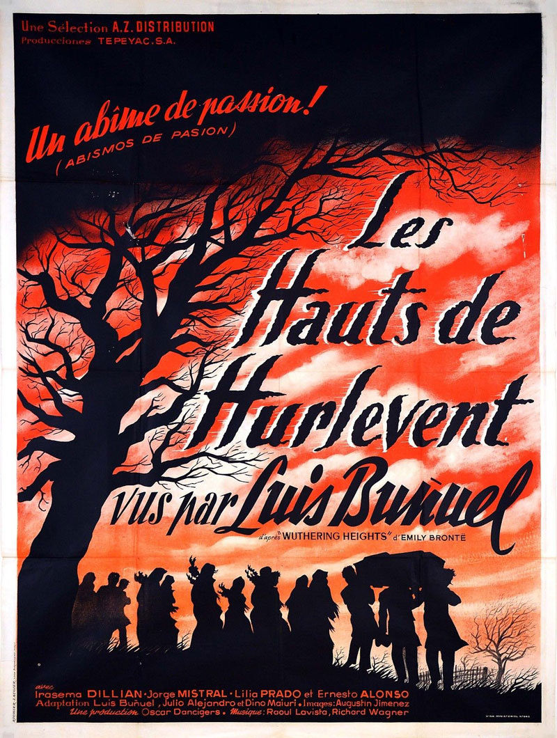 French grande for WUTHERING HEIGHTS (Luis Buñuel, Mexico, 1954)
Artist: uncredited
Poster source: Dominique Besson via EBay