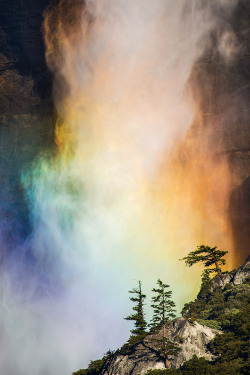 0rient-express:  Yosemite Falls Rainbow |