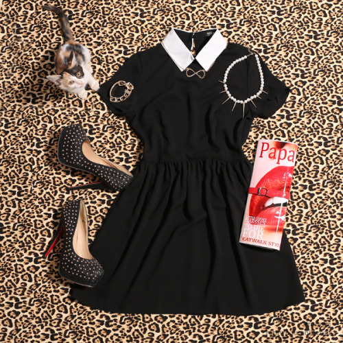 romwe:  Dual-tone A-line Little Black Dress New Retro— พ.99 on this Thursday, 24 hours only. You will save 57% and enjoy free shipping»   