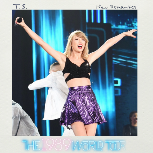 “New Romantics” live on The 1989 World Tour, cover art: