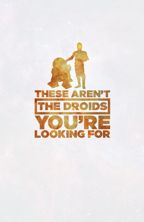 brothertedd:  Star Wars Typography Posters by Michael Tangonan 