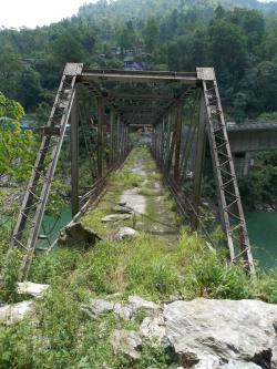 abandonedandawesome:  Abandoned bridge, Sikkim, India [3456 x 4608][OC]