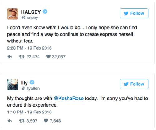 micdotcom:  Several celebrities including Kelly Clarkson, Lady Gaga, Ariana Grande and Margaret Cho have come out in support of Kesha. One comedian’s tweet made a devastatingly true point about rape culture by tying it back to Bill Cosby. 