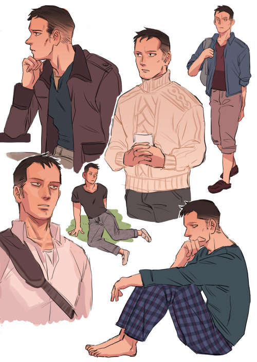 pleaseshutupaboutsatou:Drew Tanaka in other outfits to see what he would look like. Also, I’m 