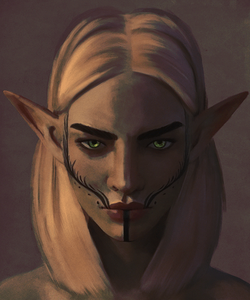 blood-magic:idk i’m too tired to think of a clever caption. lavellan has a resting bitch face(if the