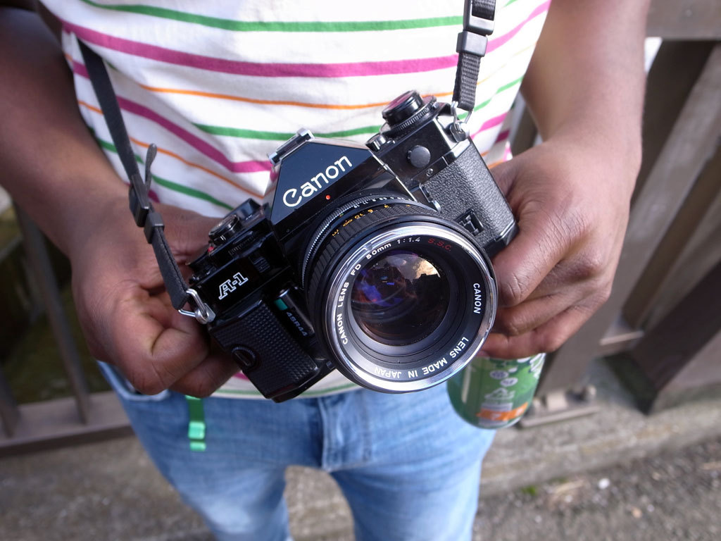 tokyo camera style — Shibuya Canon A-1 with FD 50mm f1.4 lens