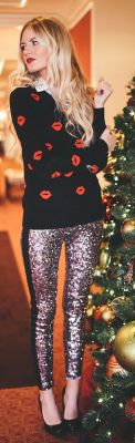 thriftyelements:  I’m going for these Sparkly Pants to welcome 2015!