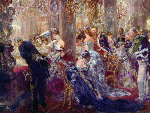 “Im Weißen Saal” Adolph von Menzel, 1888