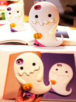 skinsrocks:  Halloween Baby Ghost Phone Case! (glows in the dark!) Free shipping &amp; Available for:   iphone 6 // iphone 6 plus 