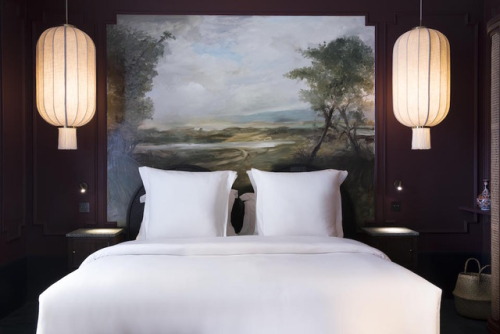 DIY Inspiration Large Art HeadboardYou don’t have to book a room at the French Monte Cristo Hotel to