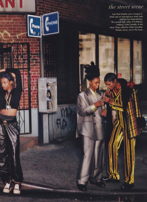 'The Street Scene' Featuring Stacey McKenzie, Alek Wek, Kadra Omar, And Debra Shaw Photographed In Jean