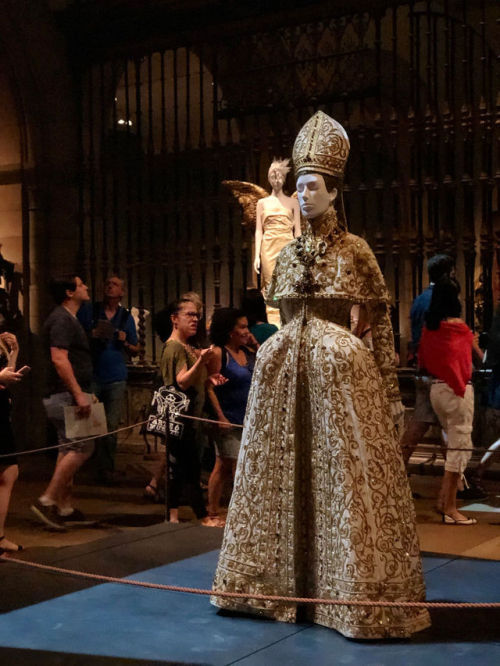 “Heavenly Bodies: Fashion and the Catholic Imagination” MET Museum Exhibition YSL Wedding Ensemble, 