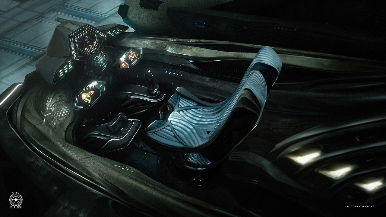 cyberclays:   Star Citizen:   Banu Defender Interiors -    Jan Urschel More work
