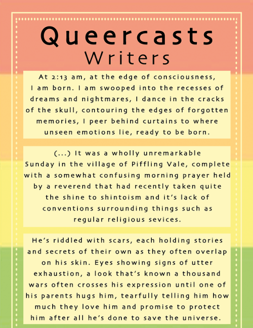 podcastzine: ️‍Introducing the Queercasts team️‍ We are pleased to finally announce the full