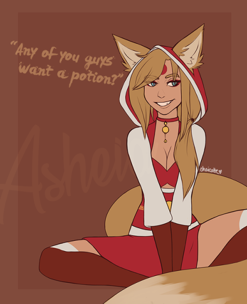 Asheia, the Trickster Kitsune; my fox babe in our homebrew D&amp;D campaign 8)I’ll try bei