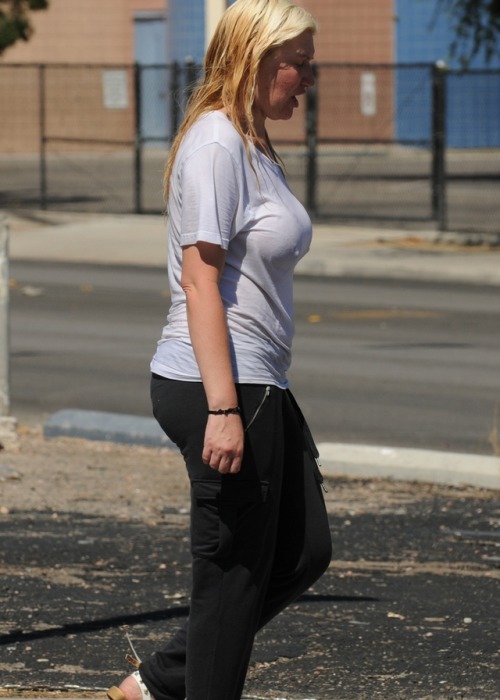 These are from the middle of this summer it was over 110 so she decided to start her own wet t-shirt contest. 