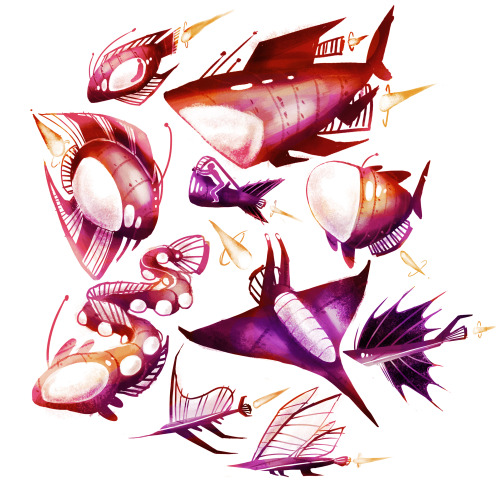 kelseypencil: i threw some color on my sea creature space crafts because why notmy favorite one is t