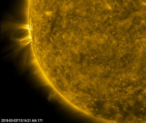 Sunspot region AR2699 is back! AR2699 produced a long-durationC-class flare, and an Earth-directed C