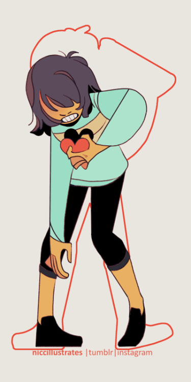 niccillustrates: *It’s only you. [Deltarune]