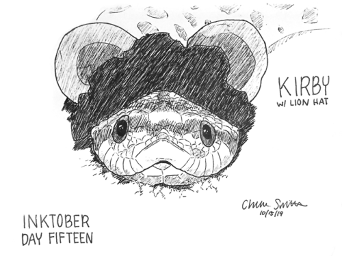 @i-m-snek‘s hognose, Kirby, going as a lion for Halloween! :3