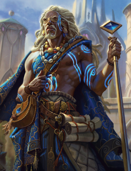 Archmage Emeritus by Caio MonteiroArtist commentary: “Artwork for the new Magic the Gathering set, S