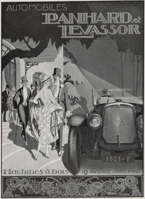 Automobiles Panhard et Levassor.Machines à bois,19 Avenue d'Ivry, Paris.Publicité de magazine, mai 1