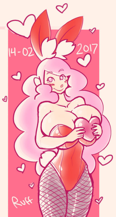ruff-n-tumble-00:  ruff-n-tumble-00:  Bobbi - Valentine’s 2017 by Ruff-n-Tumble   Now that its actually valentine’s day…