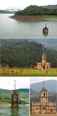 Sixpenceee:    The Venezuelan Church That Resurfaced After 33 Years Underwater  