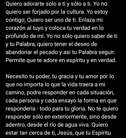 unahijadedios:  Guiame Señor, hazme cómo tu deseas, perdóna mis pecados, quiero ser util y obediente a tu voluntad…   Dios les bendiga    Kathy