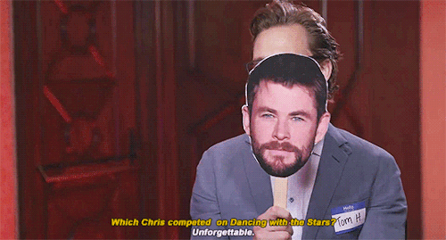 black-nata:tomloki:Infinity War cast plays Know your Chris.