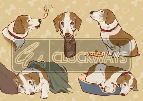 tj-crochets:clockwaysarts:A sketch page commish of a family dog of @tj-crochets! The darling old gir