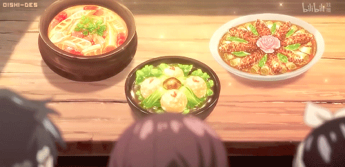 Oishii~desu ‣ Anime Food — Chinese Meal - Adorable Food Goddess ep2