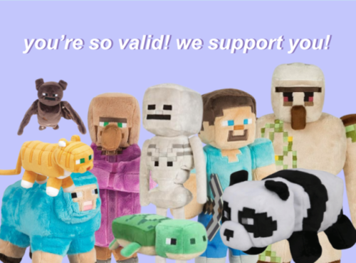 plushiecraft:minecraft mob plushies say: support autistic people!