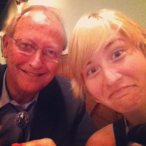 Happy Father&rsquo;s Day! #selfie #with #dad #happyfathersday (at Musashi Japanese Steak &am