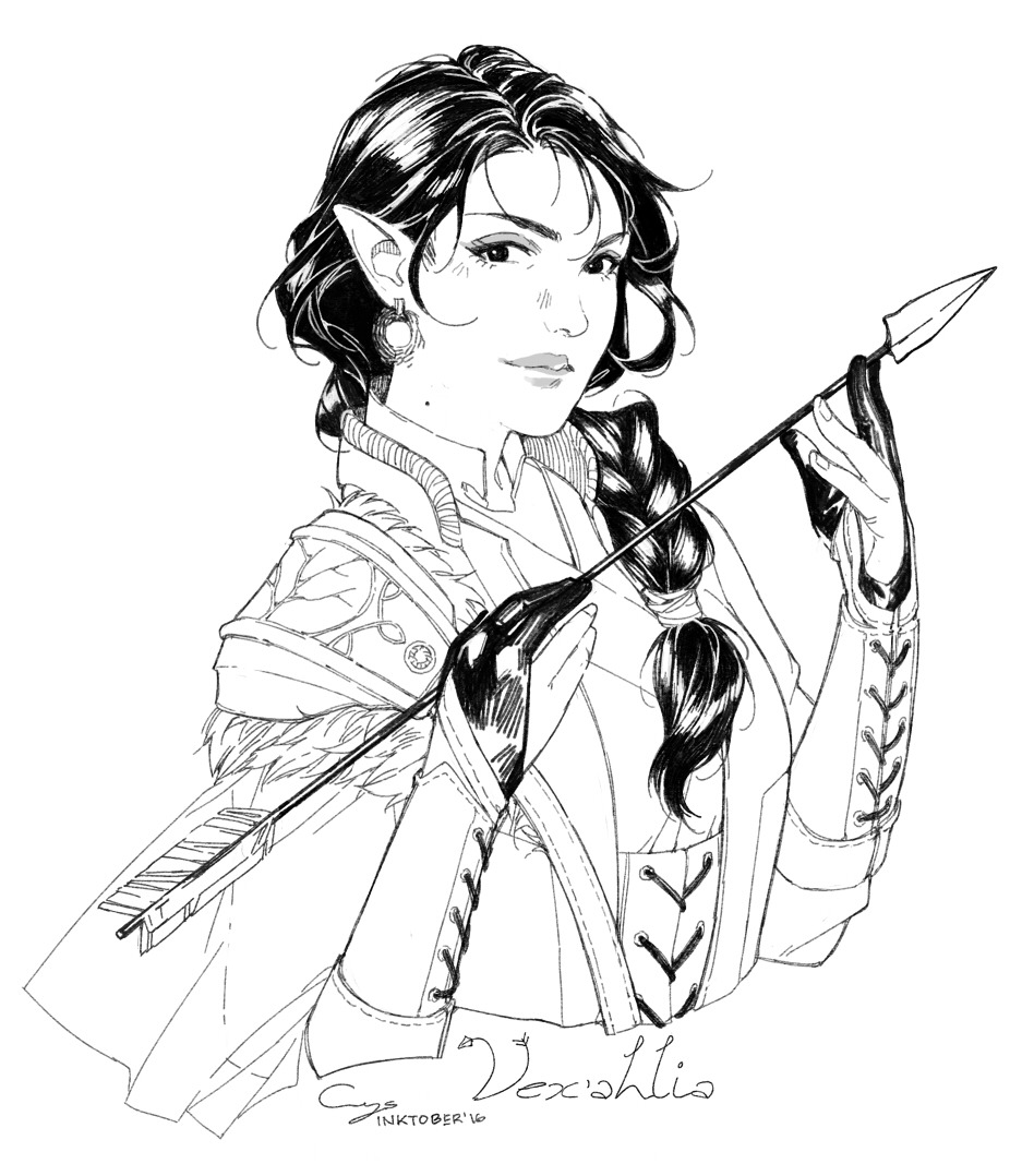 crys-sketchblog:  I have been doing some Critical Role based Inktober drawings, to