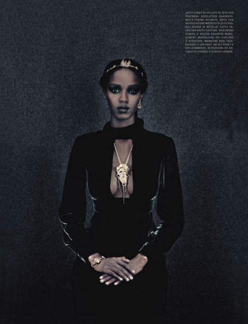 hellyeahblackmodels:  “A Unique Style” - Vogue Italia September 2015 