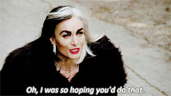 theouatgifs:  “Now be a good girl, lie down, and take a nap.”