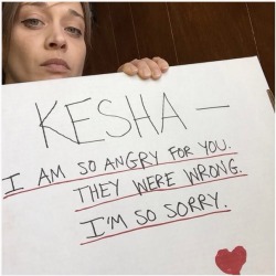 fuertecito:  Fiona Apple, who lived her own personal hell with Sony back in 2005, comes forward in support of Kesha.  #FreeKesha 