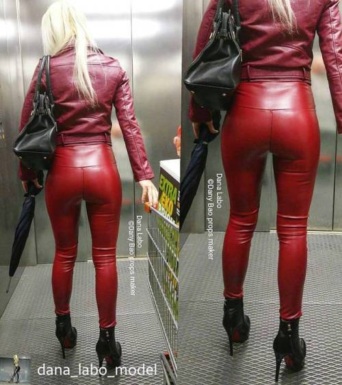 Credit to @dana_labo_model : #liquid #leggings #legs #fit #shiny #girl #leather #pvc #latex #spandex