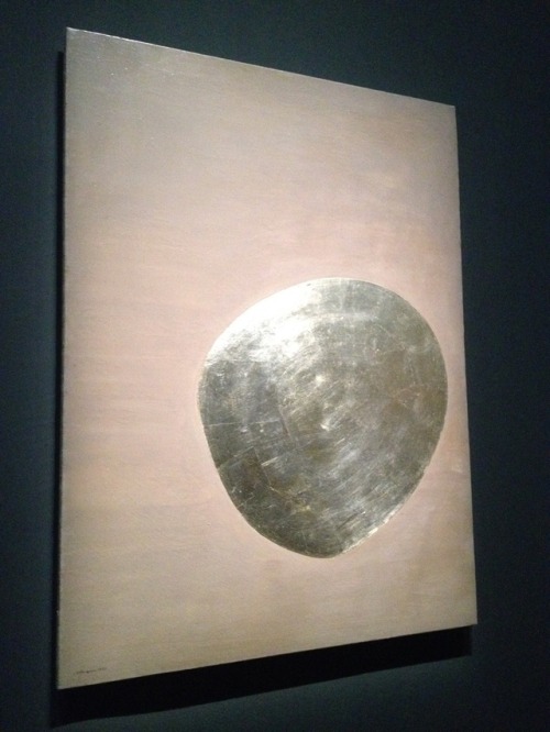 Anna-Eva Bergman (1909 Stockholm, SE - 1987 Grasse, FR)N°11-1955 Lune d’argent, 1955Oil and metal sh