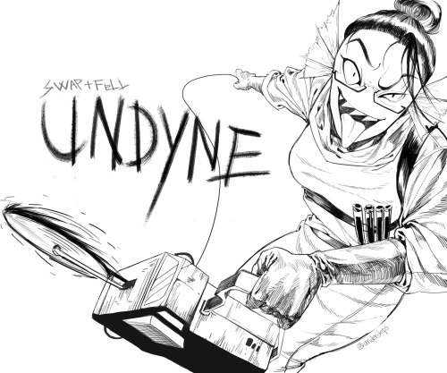 KH(@kkhoppang)’s swapfell undyne Fanart!