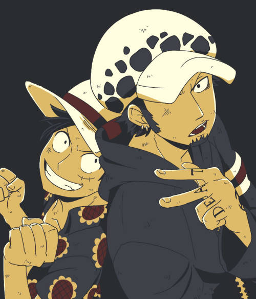 Here you have these two sunshines~Same palette as the one I did with Luffy and Ace, but I think it t