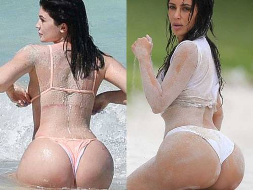 starprivate:  Kylie Jenner & Kim Kardashian are bending asses this summer  The Jennerashian asses are on display!