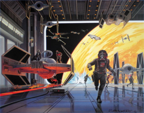 talesfromweirdland:  Colorful Ralph McQuarrie art for Star Wars toy packaging.  (The Rancor one went unused.) 