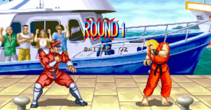 Street Fighter 2V Ken vs Vega on Make a GIF