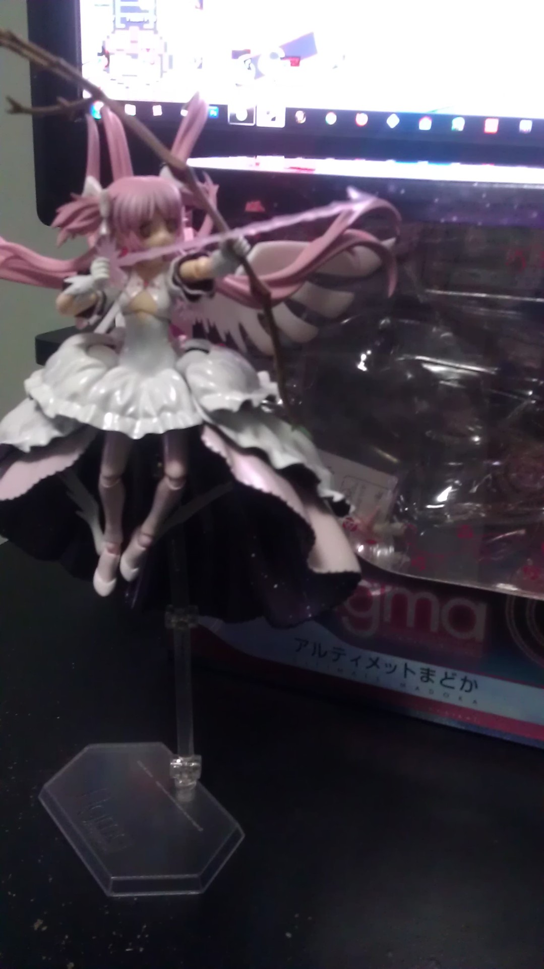 Crappy camera go!  Got my Madoka and she heavy as hell for her size. lol Only one