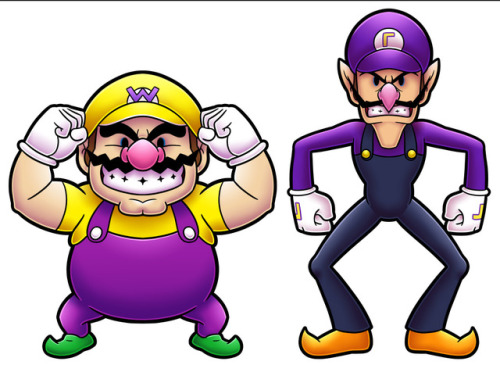 red-flare-art:Drew the bad bros as part of my Mario Bros sticker designs. :)