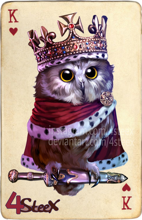                 commission: king of hearts owl