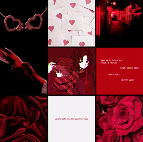 edgy lovecore KaiSou moodboard for anon!