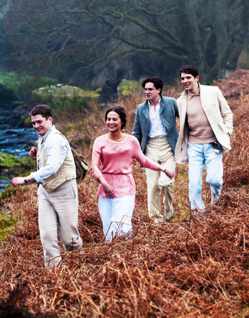 dailykitharington: Still of Taron Egerton, Alicia Vikander, Kit Harington &amp; Colin Morgan in 